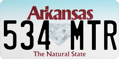 AR license plate 534MTR