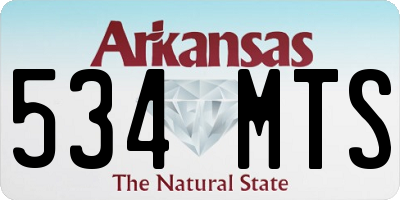 AR license plate 534MTS