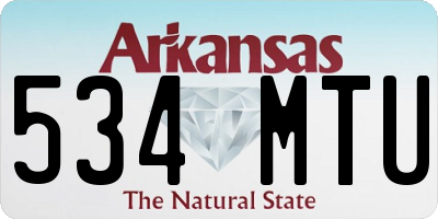 AR license plate 534MTU