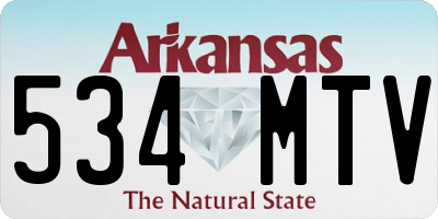 AR license plate 534MTV