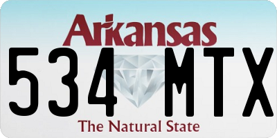 AR license plate 534MTX