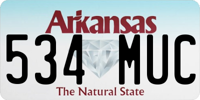 AR license plate 534MUC