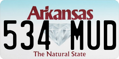 AR license plate 534MUD