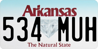 AR license plate 534MUH