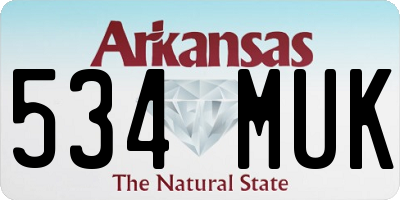 AR license plate 534MUK