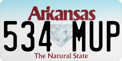 AR license plate 534MUP
