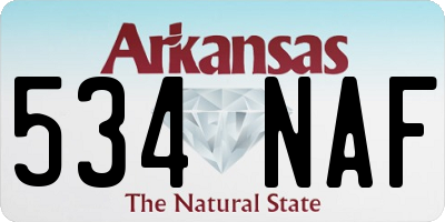 AR license plate 534NAF