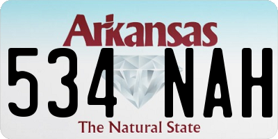 AR license plate 534NAH