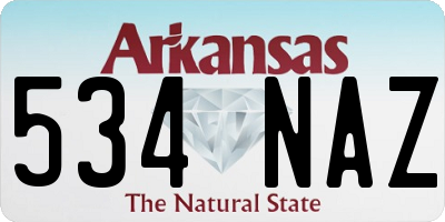 AR license plate 534NAZ