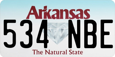 AR license plate 534NBE