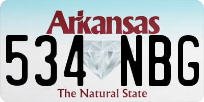 AR license plate 534NBG