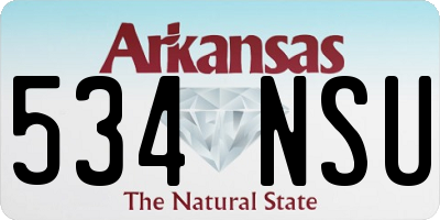 AR license plate 534NSU