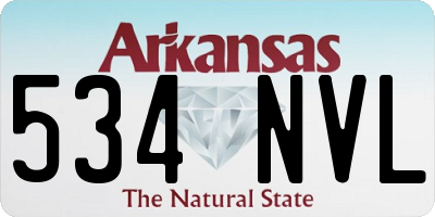 AR license plate 534NVL