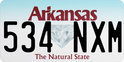 AR license plate 534NXM