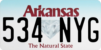 AR license plate 534NYG