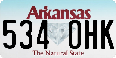 AR license plate 534OHK