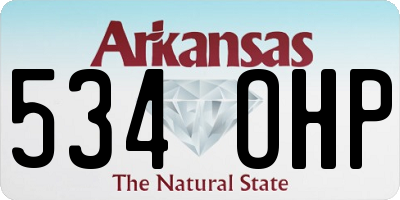 AR license plate 534OHP