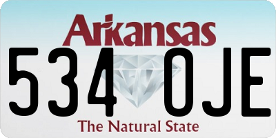 AR license plate 534OJE