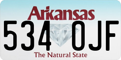 AR license plate 534OJF