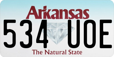 AR license plate 534UOE