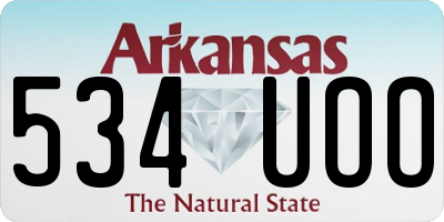 AR license plate 534UOO
