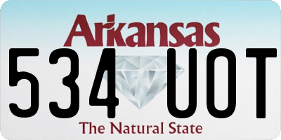AR license plate 534UOT