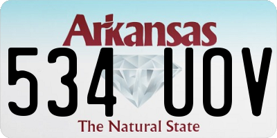 AR license plate 534UOV
