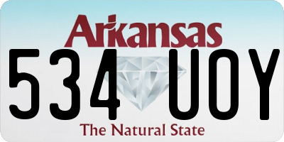 AR license plate 534UOY
