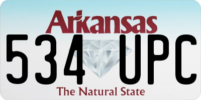 AR license plate 534UPC
