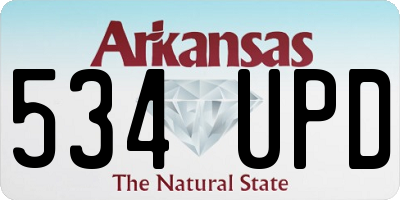 AR license plate 534UPD