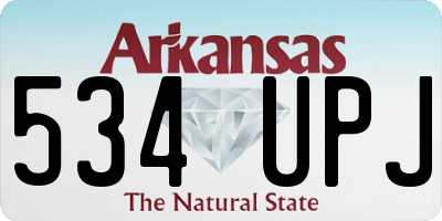 AR license plate 534UPJ