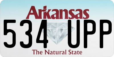 AR license plate 534UPP