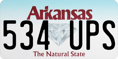 AR license plate 534UPS