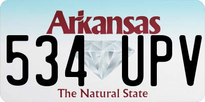 AR license plate 534UPV