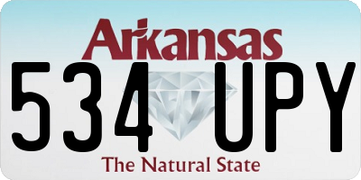 AR license plate 534UPY