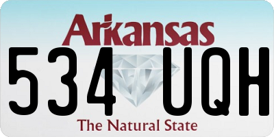 AR license plate 534UQH