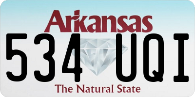 AR license plate 534UQI