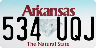 AR license plate 534UQJ