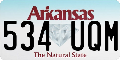 AR license plate 534UQM