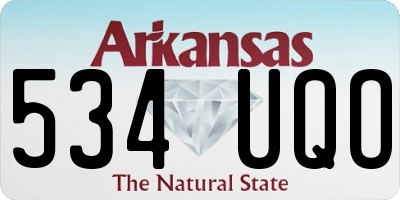 AR license plate 534UQO