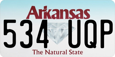 AR license plate 534UQP