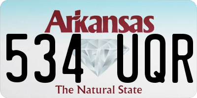 AR license plate 534UQR