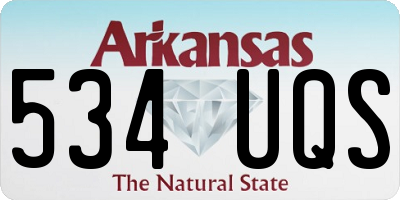 AR license plate 534UQS