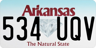 AR license plate 534UQV
