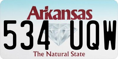 AR license plate 534UQW