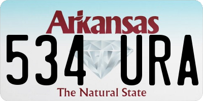 AR license plate 534URA