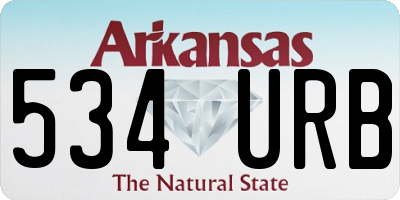 AR license plate 534URB