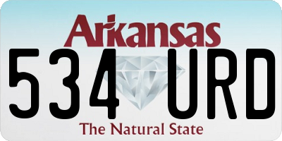 AR license plate 534URD