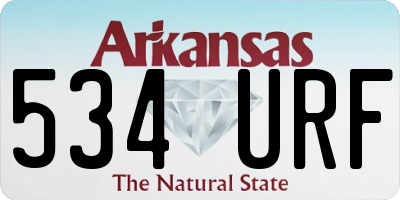 AR license plate 534URF
