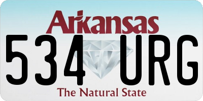 AR license plate 534URG